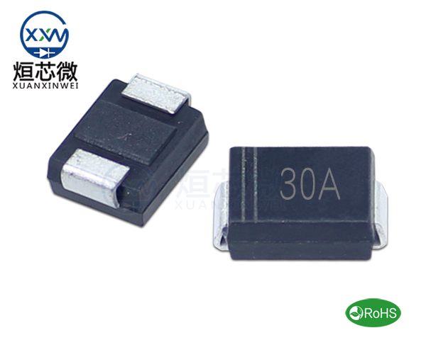 P6SMB30A參數(shù),TVS二極管P6SMB30A瞬態(tài)(變)抑制二極管